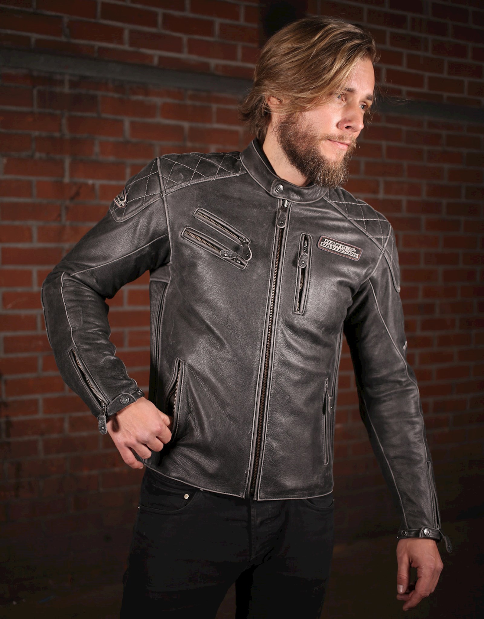 Harley davidson screamin store eagle leather jacket