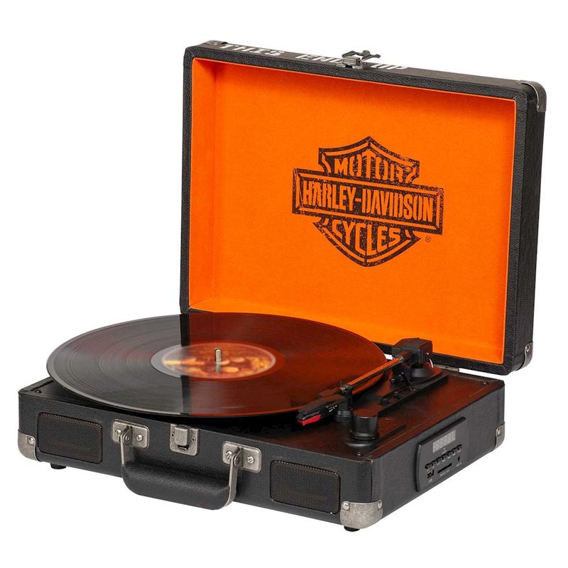HDL-17107 - Harley-Davidson® B&S Portable Record Player - 220V ￫ Motor  Saloon (Harley-Davidson dealer)