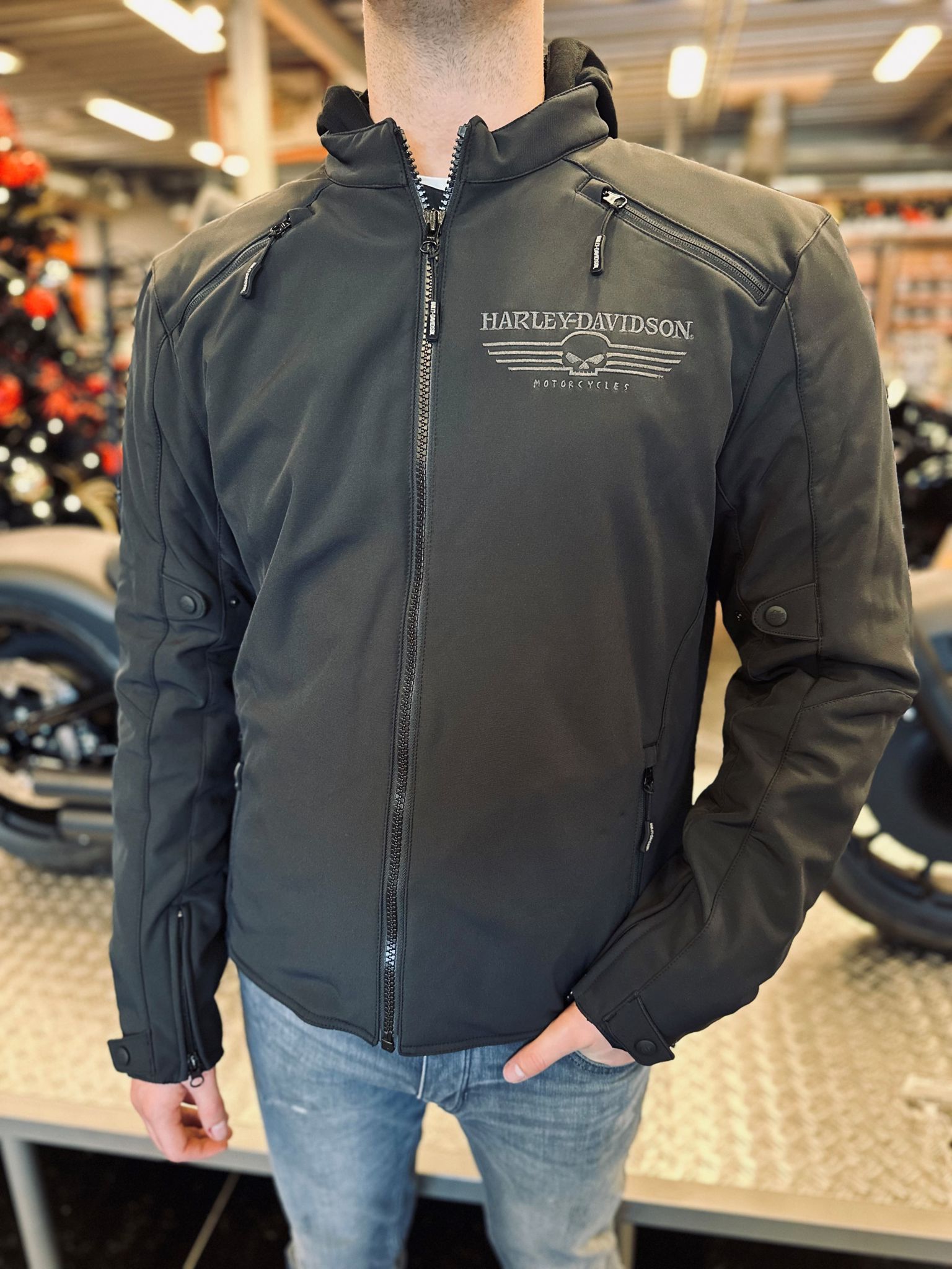 Blouson harley davidson online skull 3 en 1