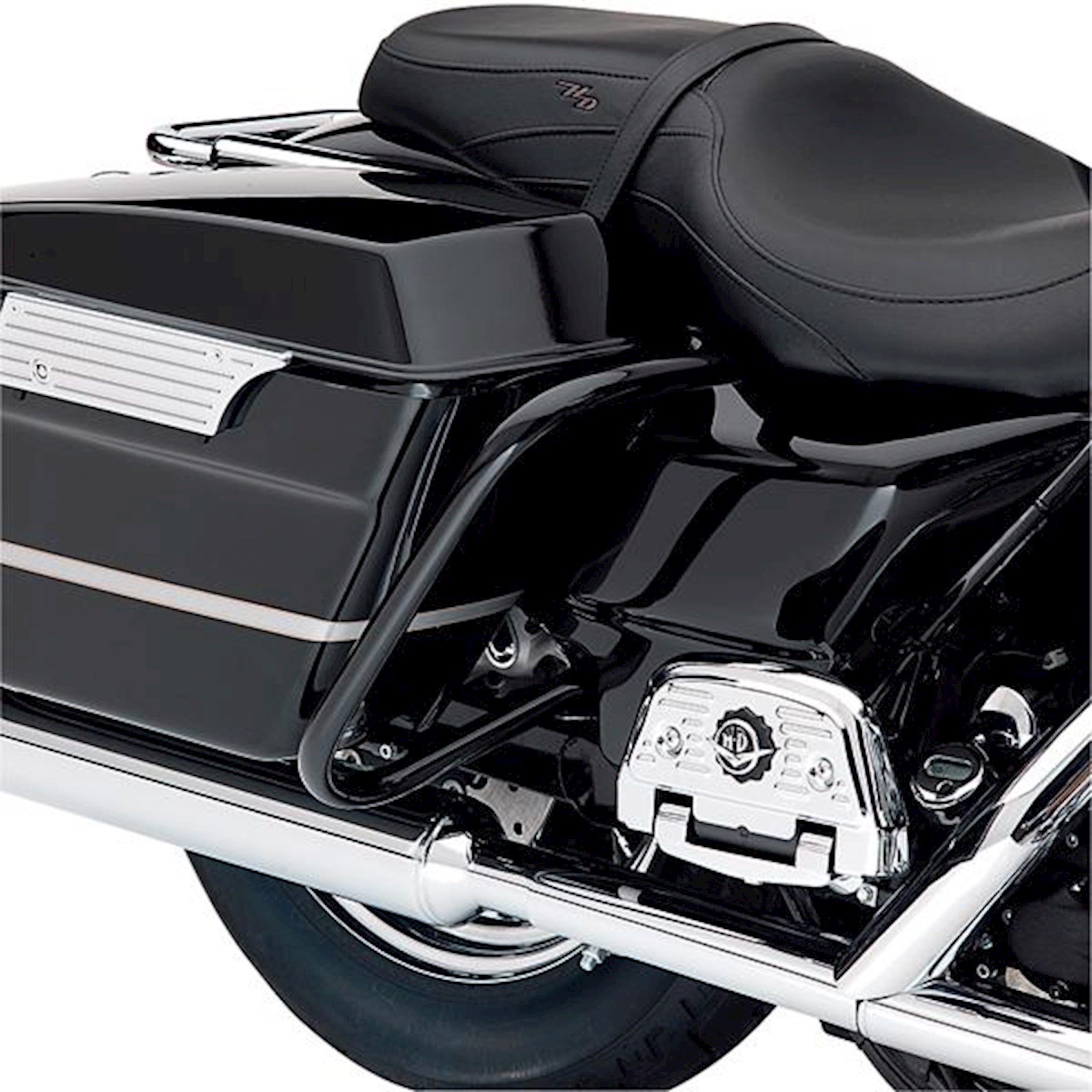 Gloss black best sale rear saddlebag guards