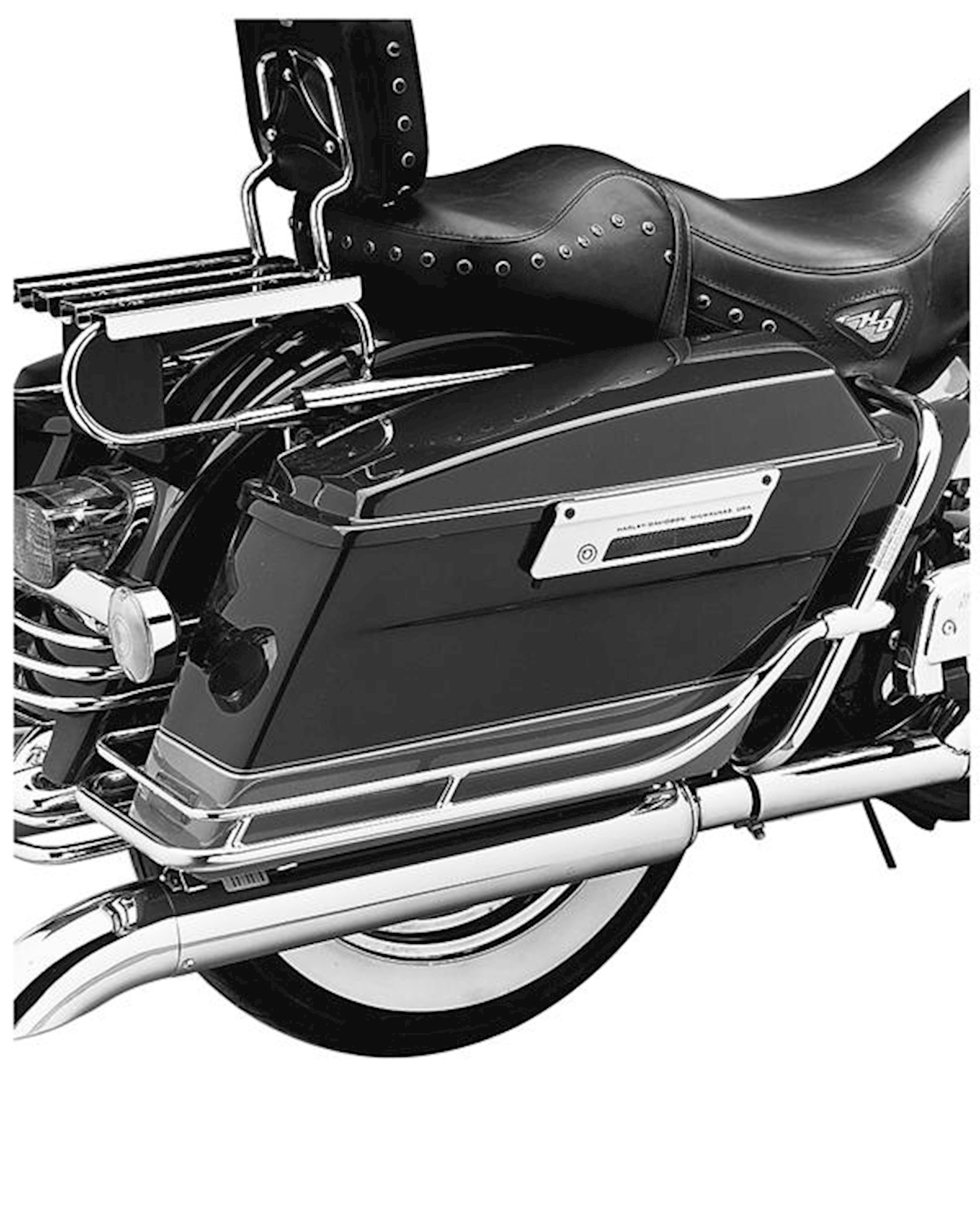 Nostalgic saddlebag guard online rails